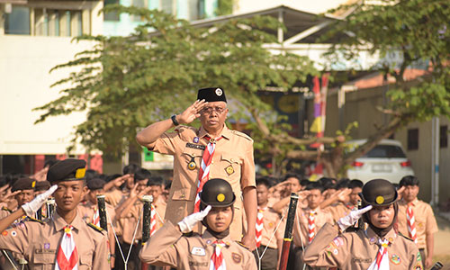 Upacara Hari Pramuka Ke-65