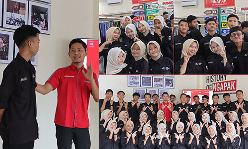 Outing Class DKV SMK WELA di Distro Kaos NGAPAK