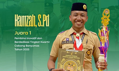 Juara 1 Pembina Inovatif dan Berdedikasi Kwarcab Banyumas
